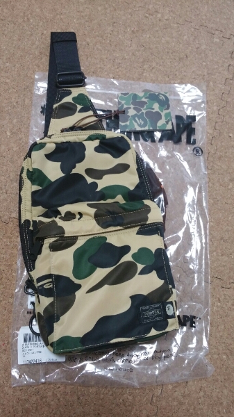 激レア！APE ×PORTER ファーストカモワンショルダーBAG 黄新品