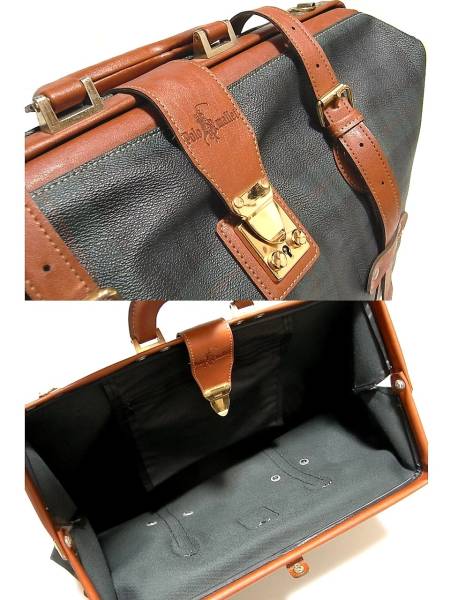 Polo Ralph Lauren キャンバス レザー ドクターバッグ Polo Ralph Lauren キャンバス レザー ドクターバッグ Polo Ralph