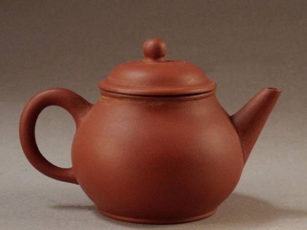 茶】煎茶道具 中国宜興 荊渓南孟臣製朱泥《急須》茶壺