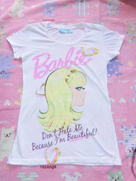 バービーイラスト 横顔 Tシャツ カットソー 白 イラスト キャラクター 売買されたオークション情報 Yahooの商品情報をアーカイブ公開 オークファン Aucfan Com