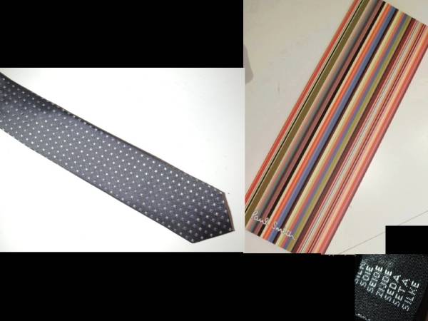 新品80★Paul Smith★（ポールスミス）ナローネクタイ/1 ネクタイ Paul Smith ブランド ポール・スミス マルチカラーストライプ