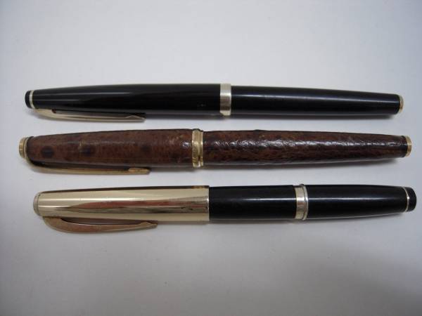 万年筆 3本セット ペン先21K，18K F0152