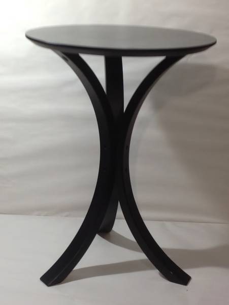 ★　美品サイドテーブル400ミリΦ　ブラック　★