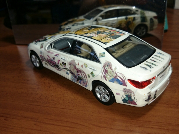 痛車 マークX ミニカー カラーサンプル 非売品 カスタム(トヨタ)｜売買