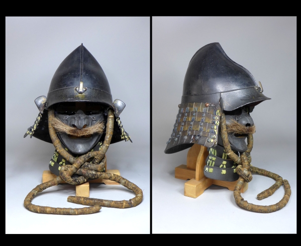 時代武具 鉄地 桃形南蛮兜 面頬/検 武将甲冑日本刀鎧鍔の入札履歴