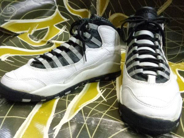 ナイキ 94年製 エアジョーダン10 白 黒 27cm