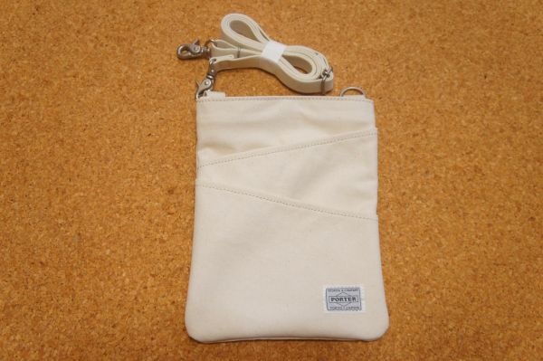送料無料 新品 PORTER×地中美術館 白/シザーバッグ ポーター(かばん 