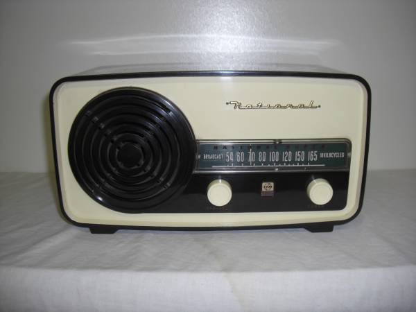 ナショナル昭和レトロ真空管ラジオ DL-340 Bluetooth付 素朴な昭和