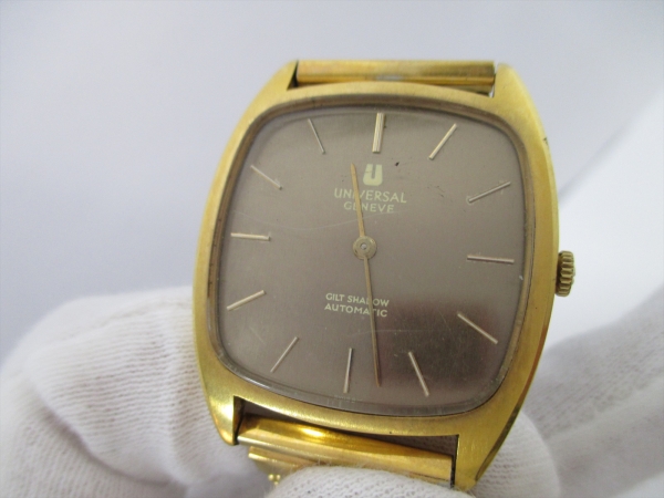 つーじー 12172 UNIVERSAL GENEVE GILT SHADOW AUTOMATIC 時計 動作確認済