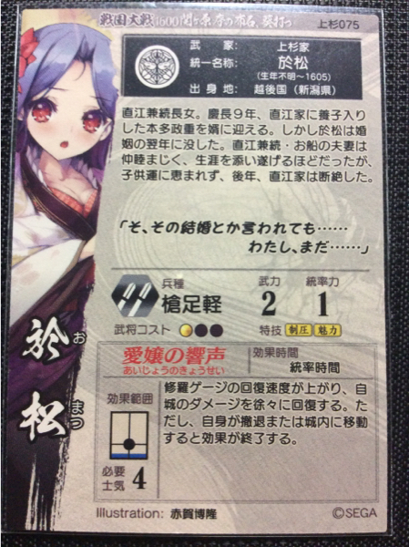 美術品・アンティーク・コレクション 【】「非常に良い」戦国大戦1600