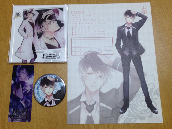 DIABOLIK LOVERS 無神ルキ アクリルスタンド 吸婚姻届 バッジ 栞