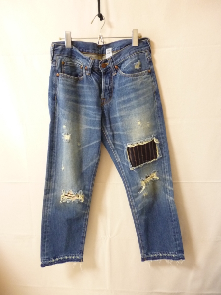 Rivet&Blue リベット＆ブルー H.P.FRANCE　クラッシュジーンズ
