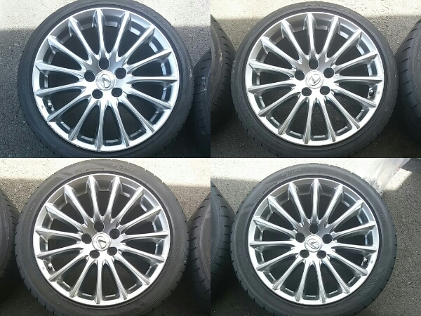 レクサス　純正18インチAW　タイヤセット