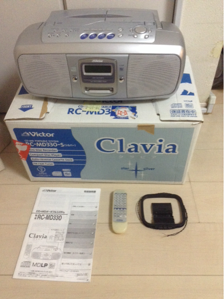 ビクター CDMDラジカセ Clavia RC-MD330-S_1