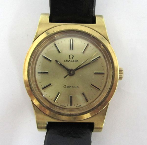 1円～ OMEGA Geneve 手巻き レディース 中古品 2IMH-108AA