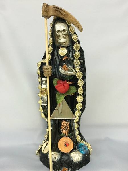 サンタムエルテ 最強 おまじない 人形 魔除け 死神 メキシコ 黒