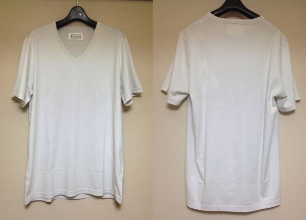 新品■size L■14aw マルタンマルジェラ■VネックTシャツ■647