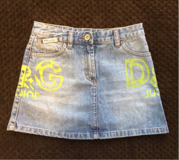 D&Gジュニアペイントデニムスカート