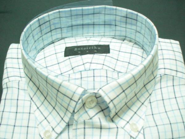 076 オンワード樫山 五大陸 半袖ドレスシャツ L 41