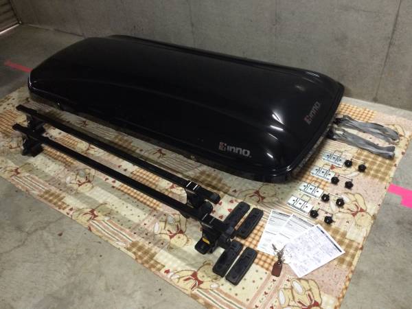 INNOルーフボックス＋ハリアー（ZSU60W)のベースキャリア(ルーフ