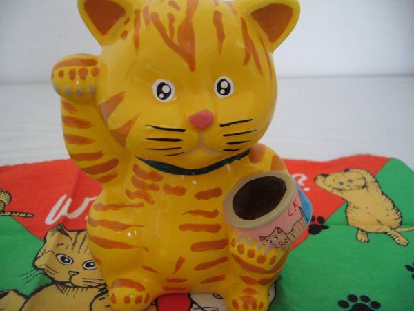 ホワッツマイケル ハンカチ 貯金箱 陶器 非売品 レトロ(コミック 