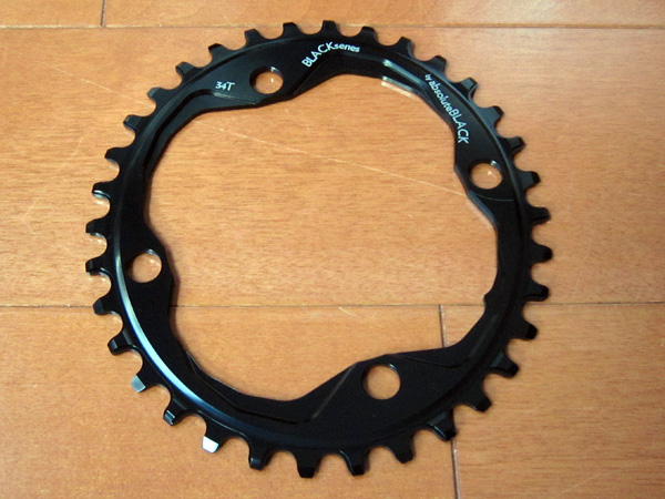 ◆absoluteBLACK ナローワイド オーバル PCD104 34T