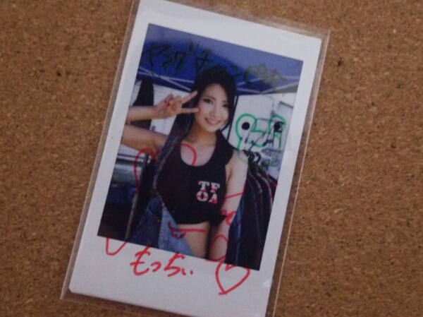 当選品】AKB48:倉持明日香 直筆サインチェキ(ポラ)稀少 落書き(AKB48