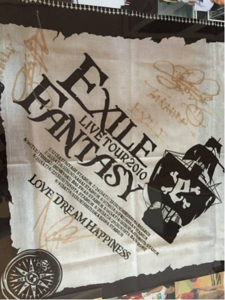 EXILE ヒロ、アツシ、タカヒロサイン！＋金テープ付き！