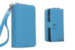 iphone6ｐlus5.5*手帳型*レザーケース*カード入れ*財布*空色*LB_1