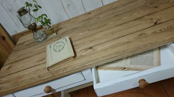 handmade★150㎝長机★ソーイング作業台に★引出4杯_2