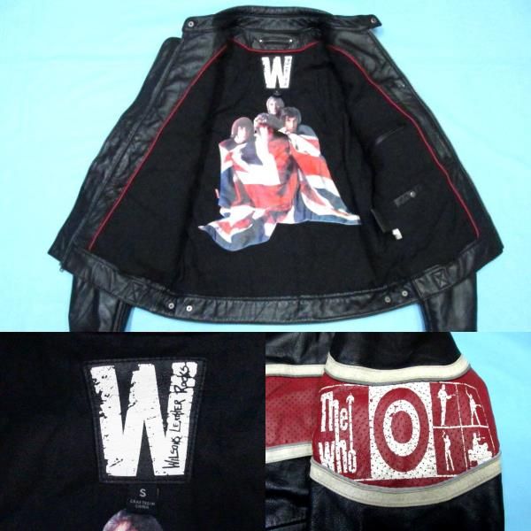 ☆Wilsons Leather×The WHO☆本革 レザーライダースジャケット(Mサイズ 