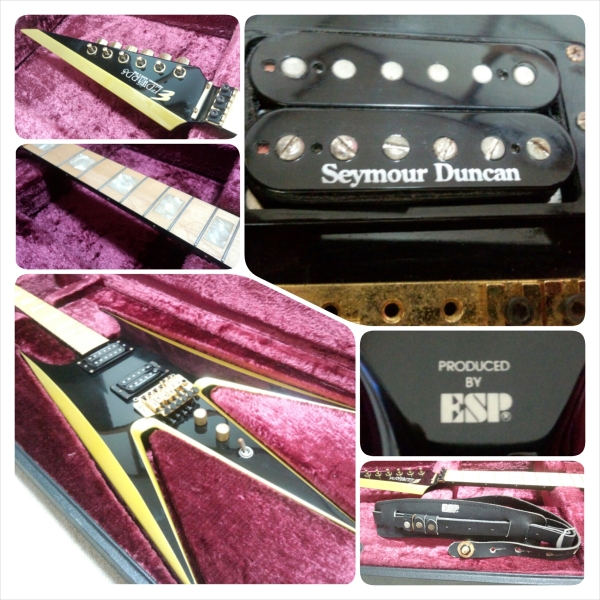 希少!!Edwards AION IZUMIモデル 変形ギター 専用ハードケース付(ESP