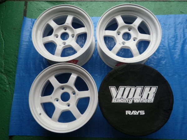 RAYS TE37V　15インチ ホワイト　ほぼ新品　AE86等