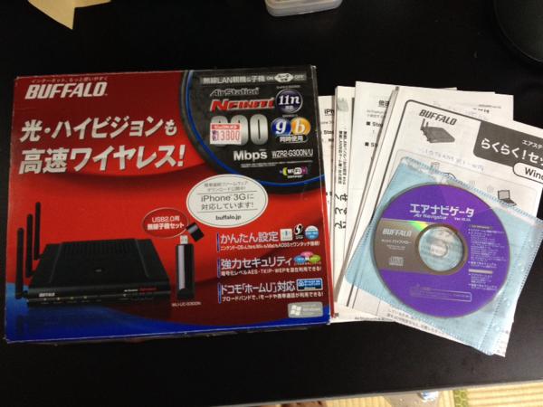 BUFFALO AirStation NFINITI 300Mbps WZR2-G300N/U フルセット_1