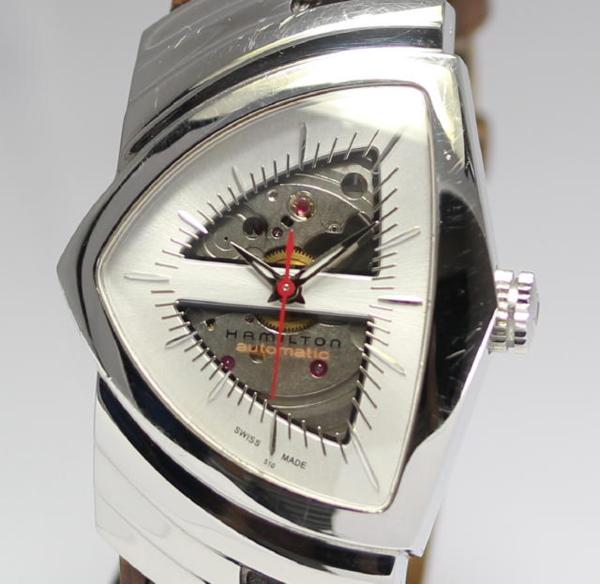 ハミルトン ベンチュラ H245150 スケルトン 自動巻き 革 メンズ