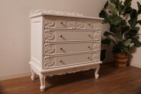 ☆1円～ロココ調 アンティーク風 チェスト アウトレット A9975