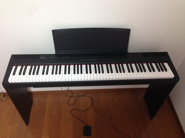美品】YAMAHA 電子ピアノ P-105 スタンドL85付き 付属品あり(ヤマハ 