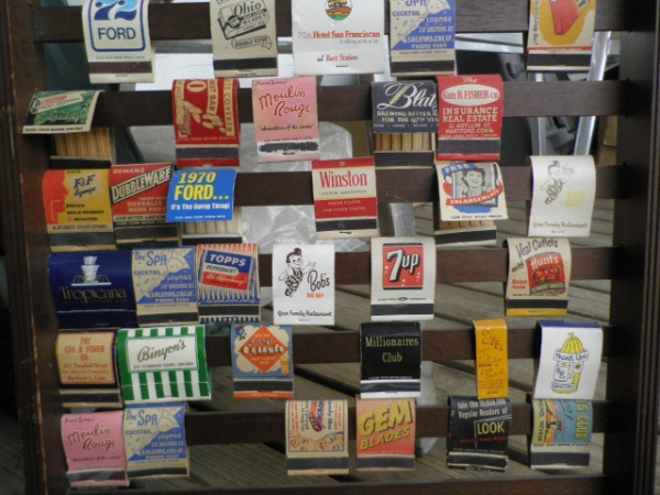 ヴィンテージ マッチ 50's hotrod chevy good year 7up ford