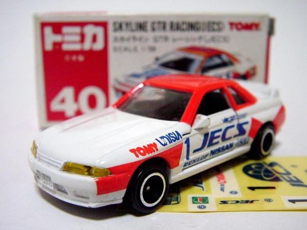 送料無料】超貴重！ トミーカイラ スカイライン GTR R32 ミニカー トミカ トミカ 40－3 ニッサンｽｶｲﾗｲﾝGTRﾚｰｼﾝｸﾞ（UNISIA トミカ
