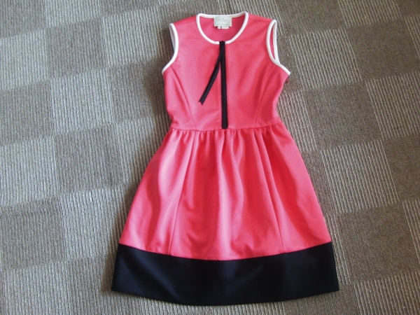 新品Sale　6号　Kate Spade　ケイトスペード　　ワンピース赤系