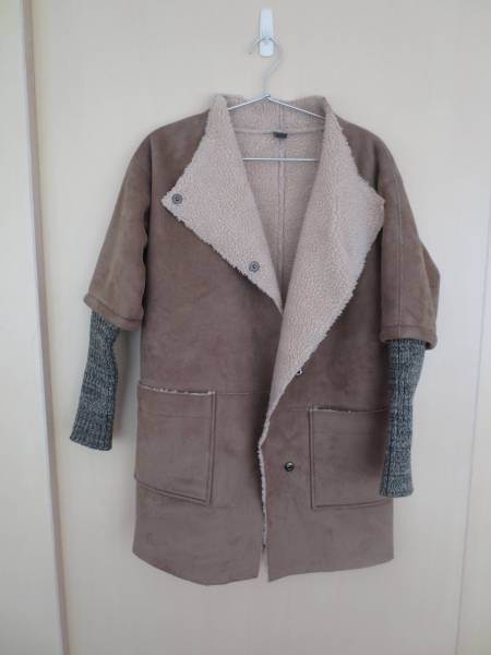 zara kids ザラキッズ ムートン風フリースコート