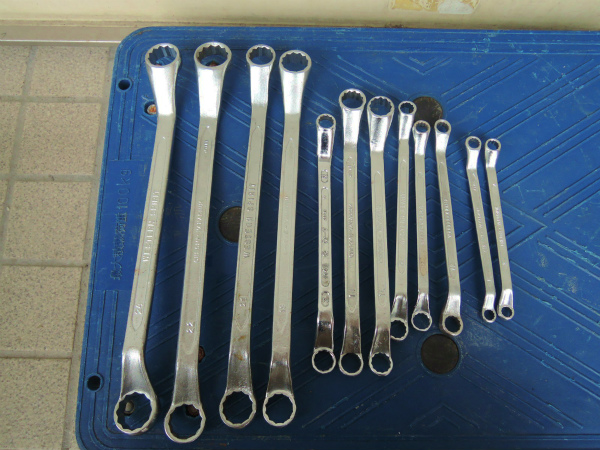 ハンドツール 工具 メガネレンチ 12本セット◆型番不明