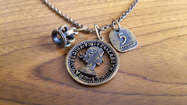 美品 アンティーク調 ネックレス_1