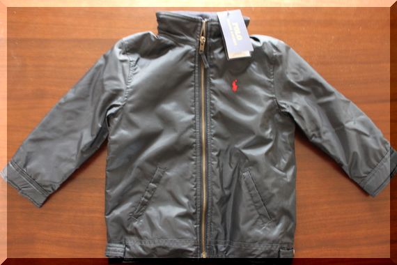 国内正規品ラルフローレン100cm3T紺フードパーカ付ジャケット