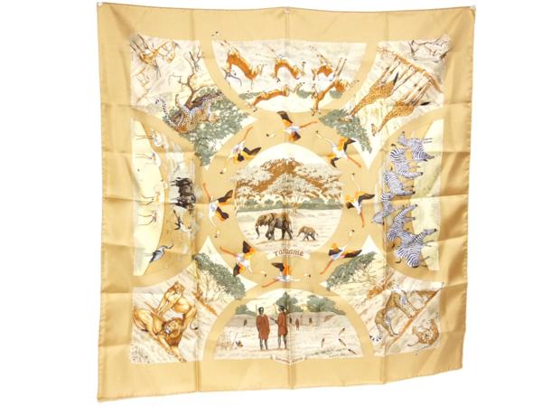 ★C53 新同 エルメス 大判スカーフ ”Tanzanie”★