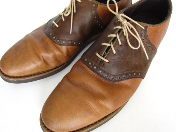 USA製DEXTER茶系切替サドルコンビシューズ【29.5】/D71