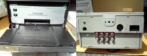 Panasonic vx303カーオーディオ ☆本体＋取扱説明書 パナソニック CD CQ- VX404MD VX303 DSP