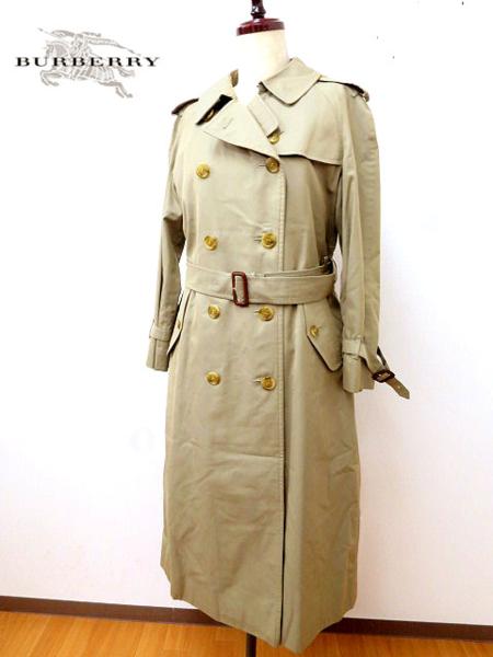 美品★定16万 バーバリー ライナー付 超ロング丈トレンチコート
