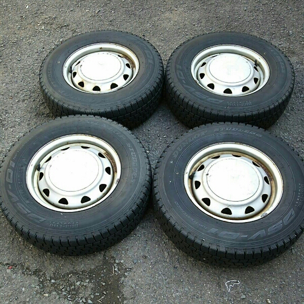 鉄ホイール＆スタッドレス 165R13 6P.R. LT ４穴マルチ