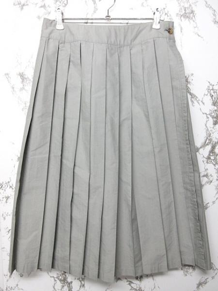 マーガレットハウエル プリーツスカート ラップ 巻きスカート 灰